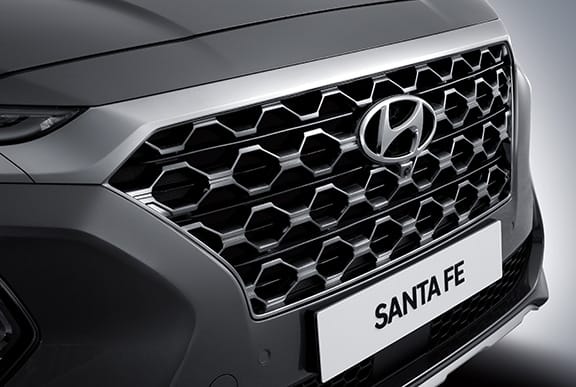 Hyundai Santa Fe Parrilla en cascada.