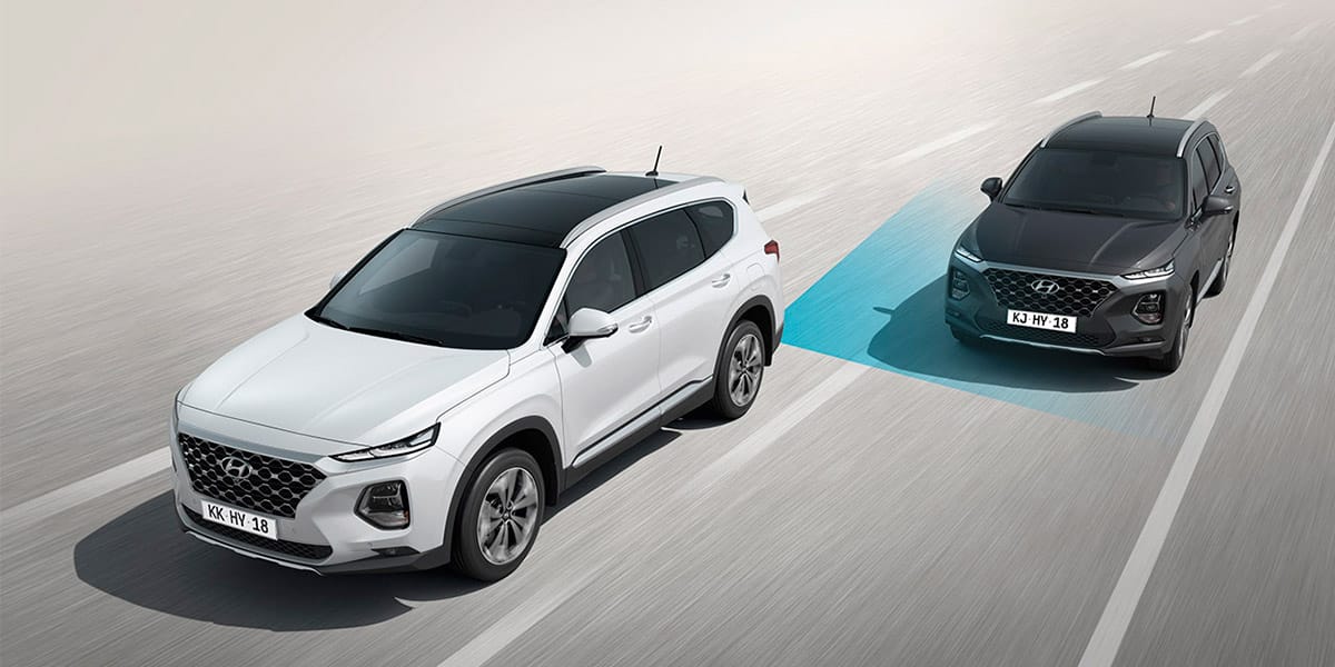 Hyundai Santa Fe Seguridad Advertencia de Colisión en Punto Ciego (BCW)