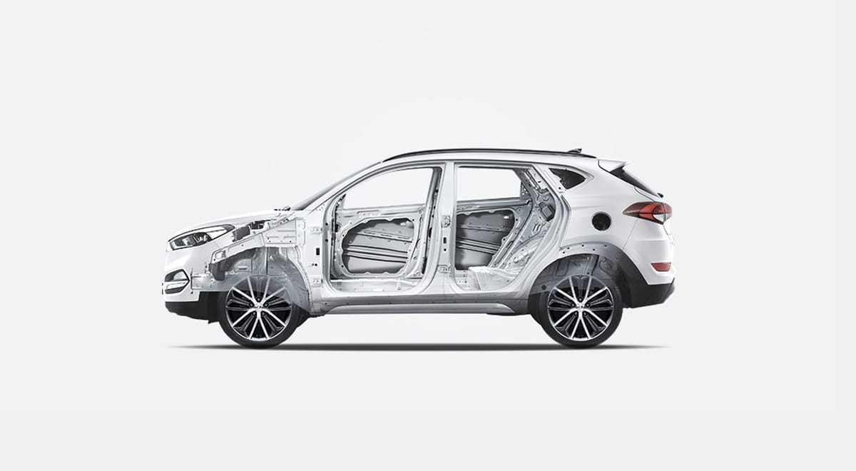 Hyundai Tucson Acero avanzado de alta resistencia (AHSS, por sus siglas en inglés)