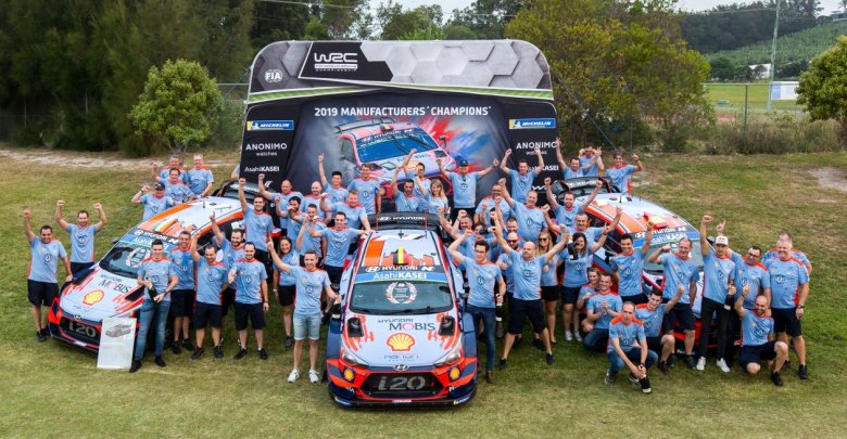 Hyundai se corona campeón de constructores 2019 del Campeonato Mundial de Rally.
