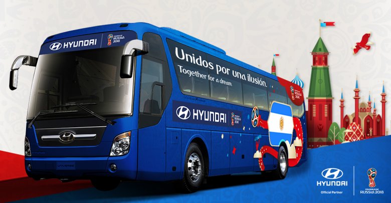 Primicia: se eligió la frase ganadora que llevará el micro Hyundai del equipo argentino en el mundial de Rusia 2018.